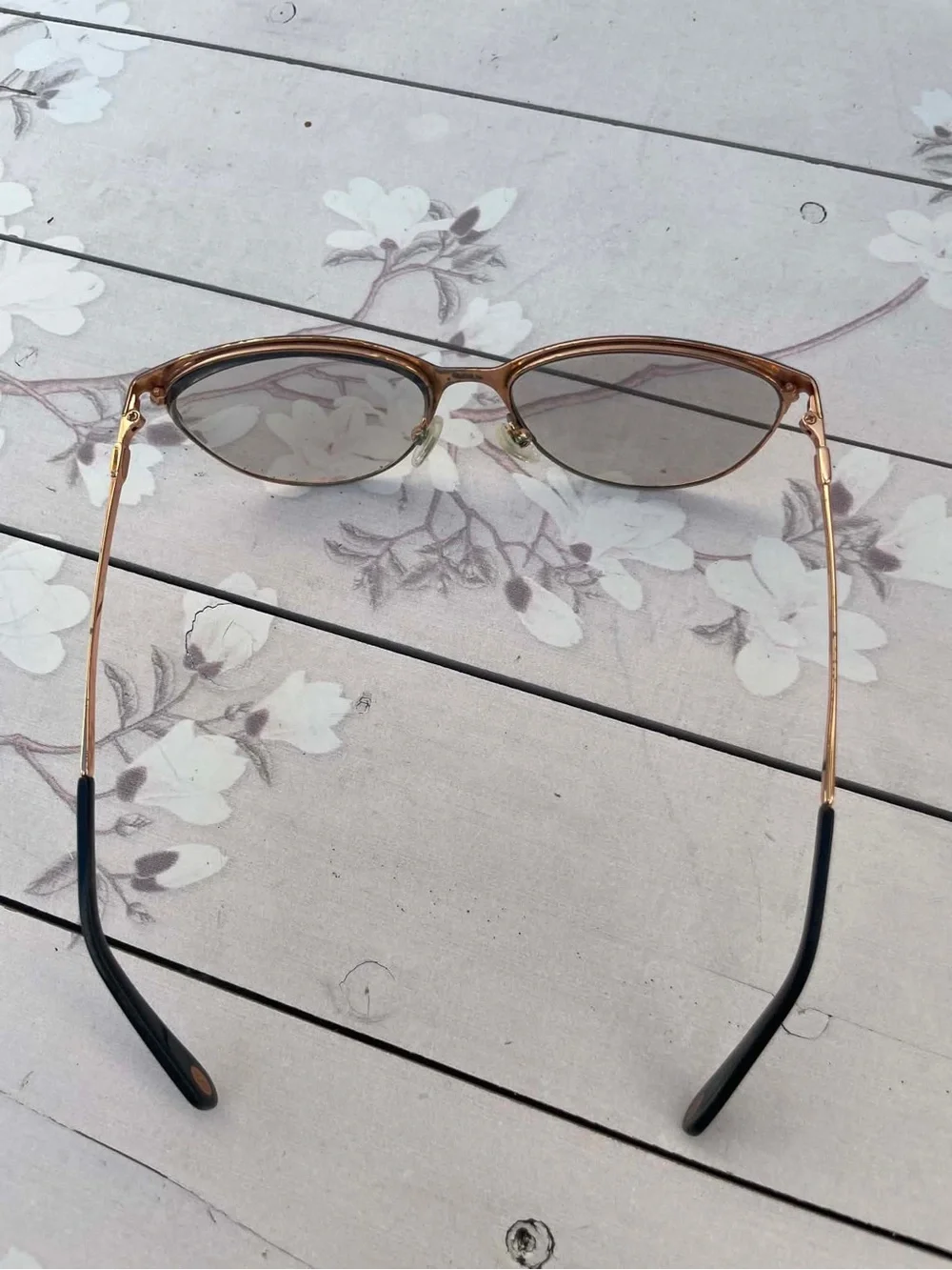 Tiffany & Co. Black and Gold Cat-Eye Women's Glasses